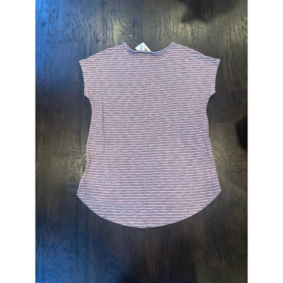 NWT max studios Mauve striped blouse xs women -b11 - Picture 3 of 3